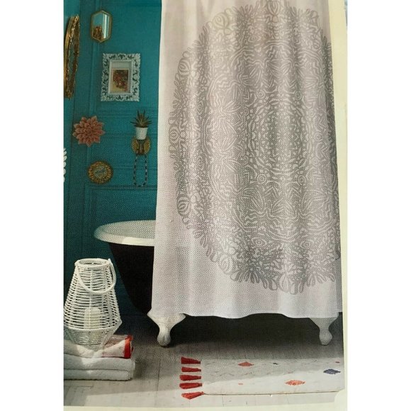 Opalhouse Bath Opalhouse Shower Curtain 72x72 Standard Top Gray